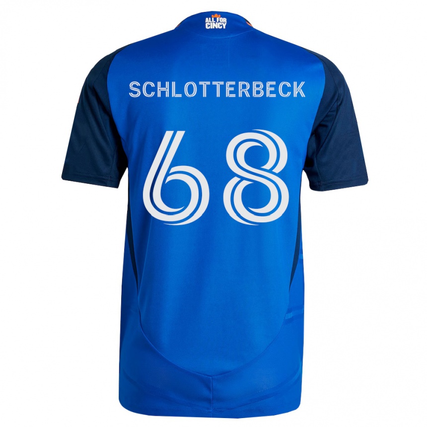 ילדים כדורגל Ryan Schlotterbeck #68 כחול מלכותי כתום ג'רזי ביתית 2026/27