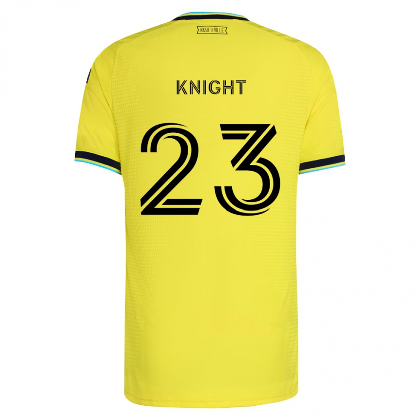 ילדים כדורגל Jordan Knight #23 כחול צי בהיר צהוב ג'רזי ביתית 2026/27
