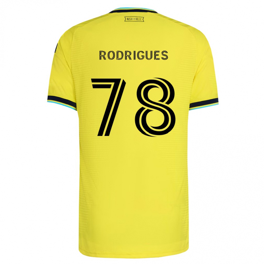 ילדים כדורגל Giuliano Rodrigues #78 כחול צי בהיר צהוב ג'רזי ביתית 2026/27
