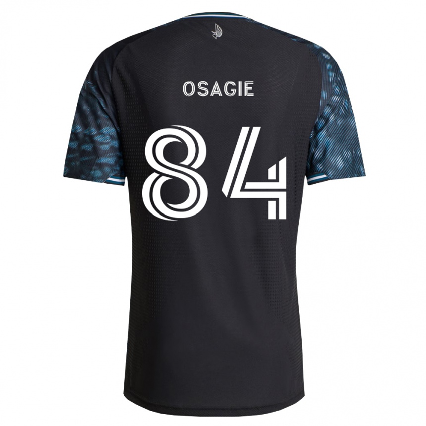 ילדים כדורגל Nosazena Osagie #84 שחור לבן ג'רזי ביתית 2026/27