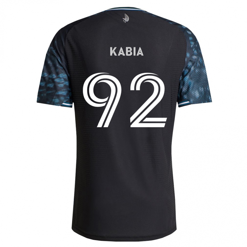 ילדים כדורגל Alpha Kabia #92 שחור לבן ג'רזי ביתית 2026/27