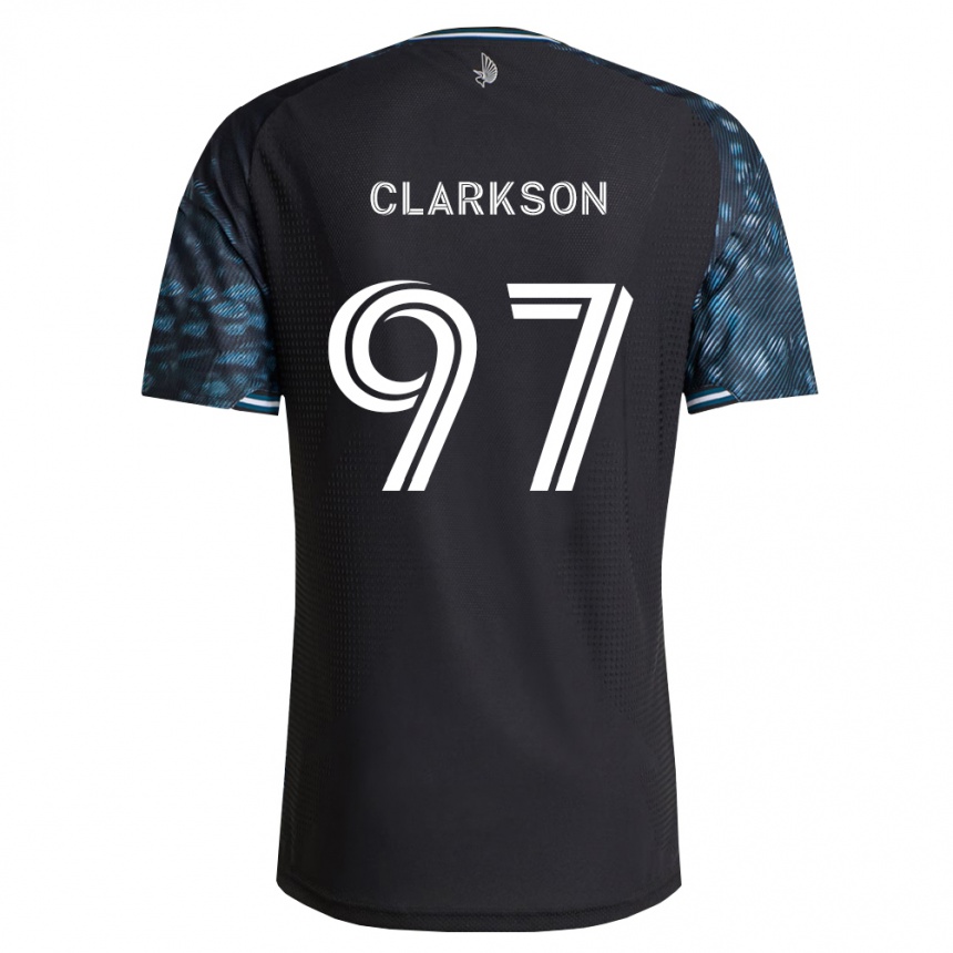 ילדים כדורגל Jack Clarkson #97 שחור לבן ג'רזי ביתית 2026/27