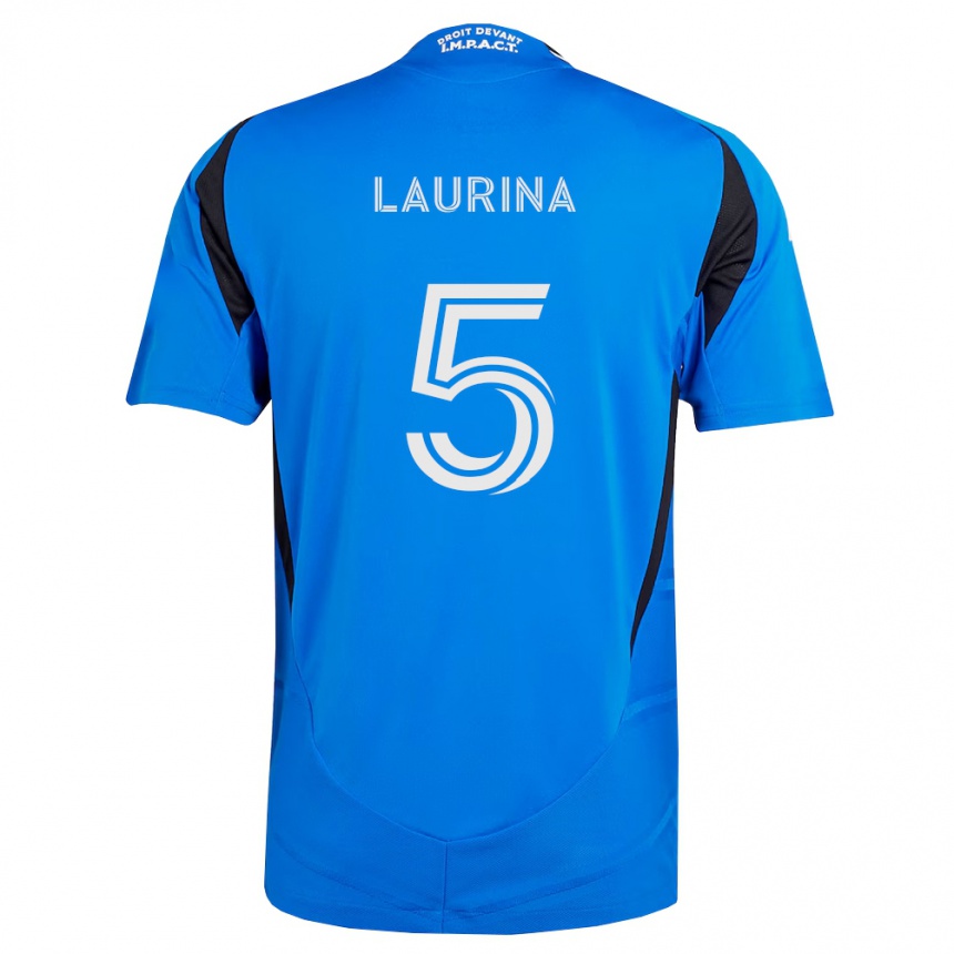 ילדים כדורגל Bilombo Laurina #5 כחול לבן שחור ג'רזי ביתית 2026/27 ילדים כדורגל Bilombo Laurina #5 כחול לבן שחור ג'רזי ביתית 2026/27