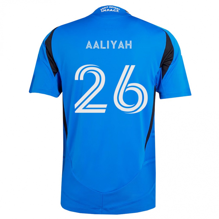 ילדים כדורגל Picquet Aaliyah #26 כחול לבן שחור ג'רזי ביתית 2026/27 ילדים כדורגל Picquet Aaliyah #26 כחול לבן שחור ג'רזי ביתית 2026/27