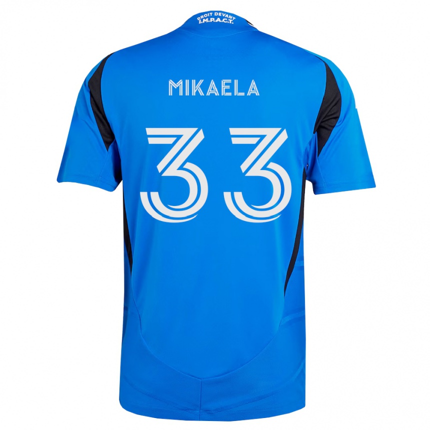 ילדים כדורגל Aitken Mikaela #33 כחול לבן שחור ג'רזי ביתית 2026/27 ילדים כדורגל Aitken Mikaela #33 כחול לבן שחור ג'רזי ביתית 2026/27
