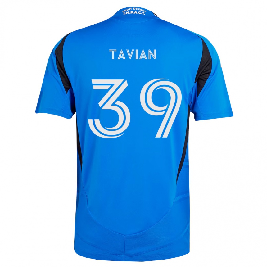 ילדים כדורגל Vandendort Tavian #39 כחול לבן שחור ג'רזי ביתית 2026/27