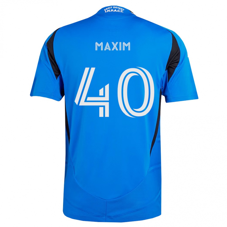 ילדים כדורגל Ellyson Maxim #40 כחול לבן שחור ג'רזי ביתית 2026/27