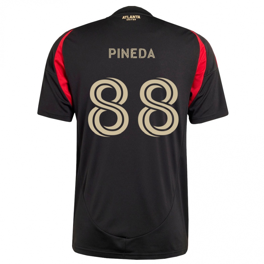 ילדים כדורגל Miguel Pineda #88 שחור אדום ג'רזי ביתית 2026/27