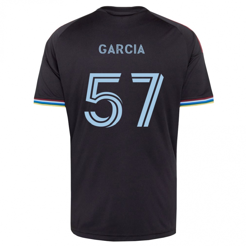 ילדים כדורגל Rogelio Garcia #57 שחור כחול שמיים ג'רזי ביתית 2026/27