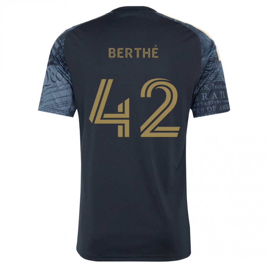 ילדים כדורגל Mamoutou Berthé #42 כחול צי חום ג'רזי ביתית 2026/27