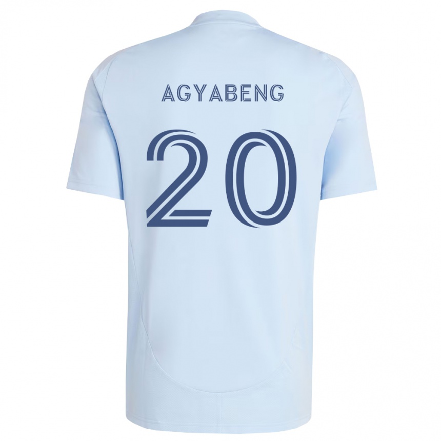 ילדים כדורגל Kwaku Agyabeng #20 כחול בהיר אפור בהיר ג'רזי ביתית 2026/27