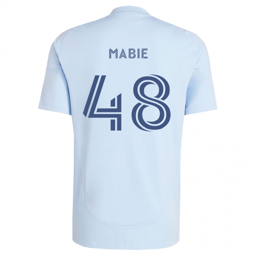 ילדים כדורגל Blaine Mabie #48 כחול בהיר אפור בהיר ג'רזי ביתית 2026/27