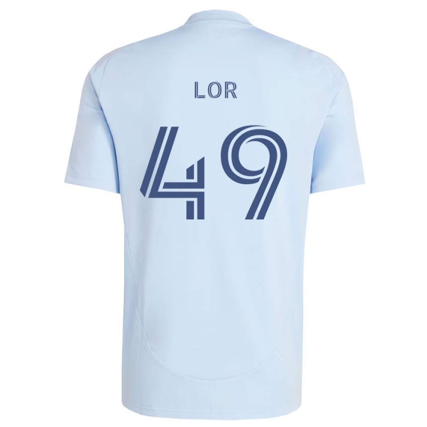 ילדים כדורגל Troy Lor #49 כחול בהיר אפור בהיר ג'רזי ביתית 2026/27