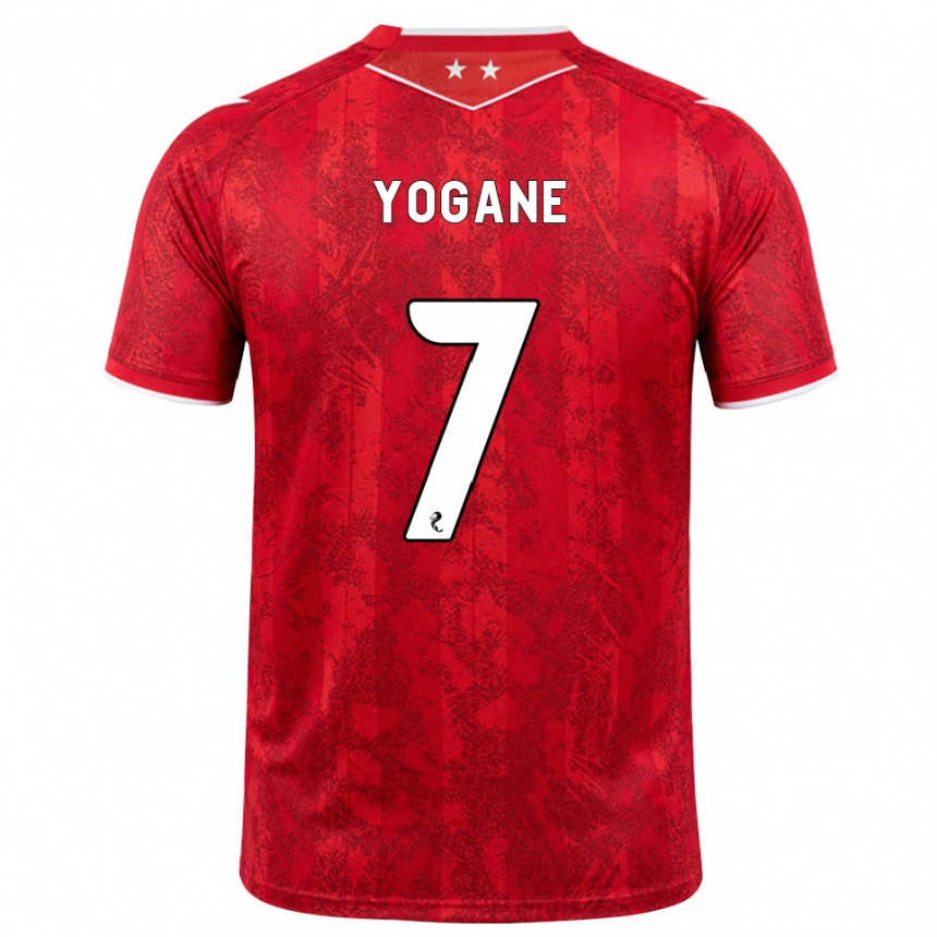 ילדים כדורגל Tony Yogane #7 אדום לבן ג'רזי ביתית 2026/27