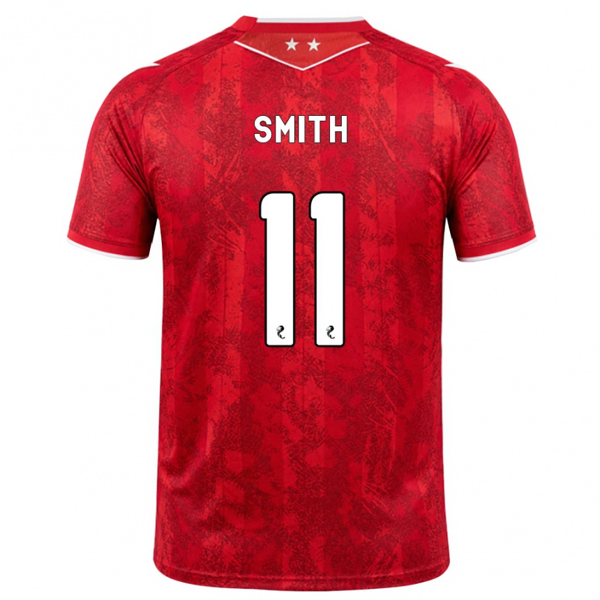 ילדים כדורגל Lewis Smith #11 אדום לבן ג'רזי ביתית 2026/27