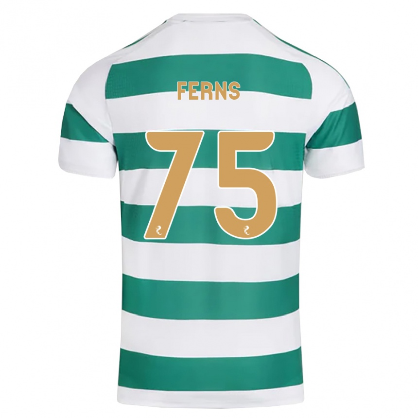 ילדים כדורגל Ronan Ferns #75 ציאן כהה לבן ג'רזי ביתית 2026/27