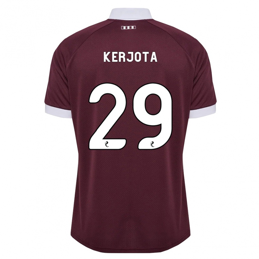 ילדים כדורגל Sabah Kerjota #29 בורגונדי לבן ג'רזי ביתית 2026/27 ילדים כדורגל Sabah Kerjota #29 בורגונדי לבן ג'רזי ביתית 2026/27