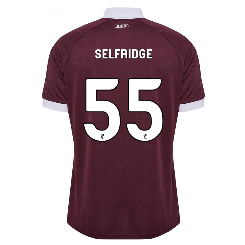 ילדים כדורגל Louis Selfridge #55 בורגונדי לבן ג'רזי ביתית 2026/27 ילדים כדורגל Louis Selfridge #55 בורגונדי לבן ג'רזי ביתית 2026/27