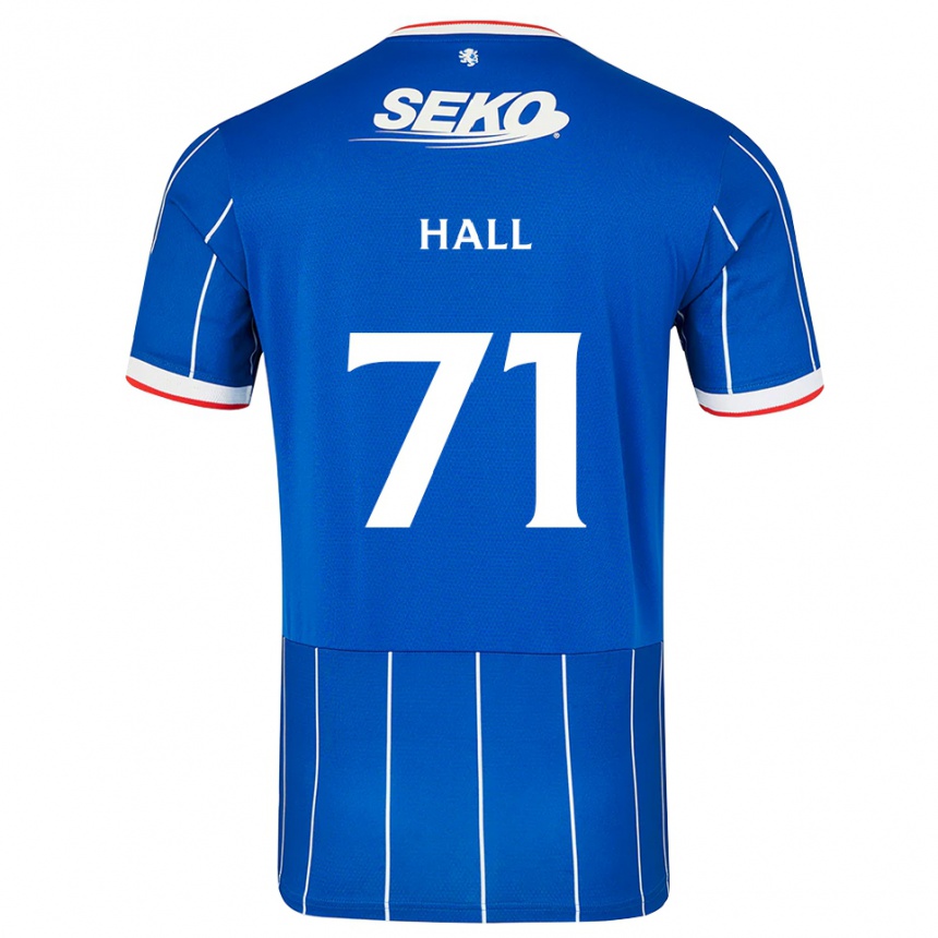 ילדים כדורגל Ruaridh Hall #71 אדום כחול לבן ג'רזי ביתית 2026/27