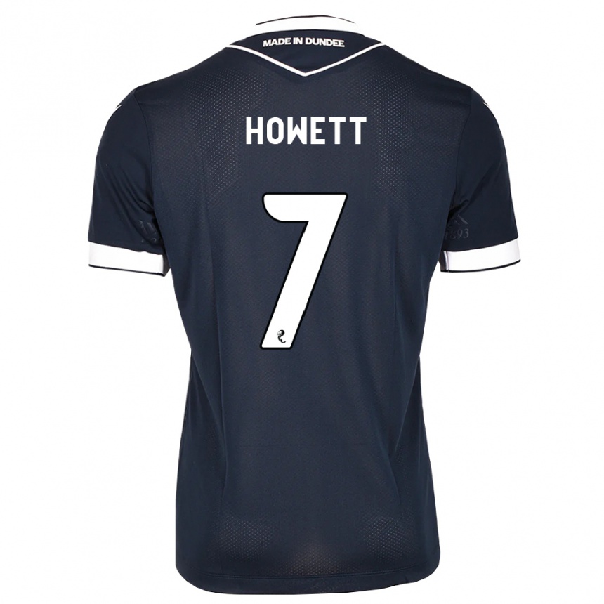 ילדים כדורגל Leo Howett #7 כחול חצות לבן ג'רזי ביתית 2026/27