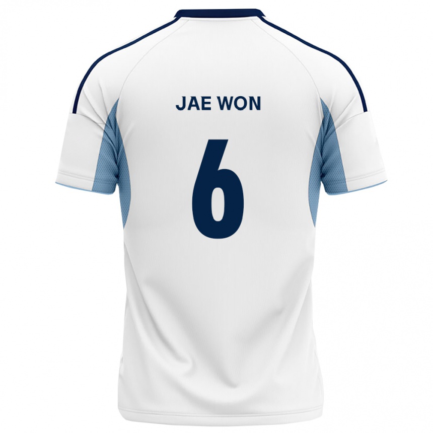 ילדים כדורגל Jae-Won Han #6 כחול מלכותי לבן הרחק ג'רזי 2026/27