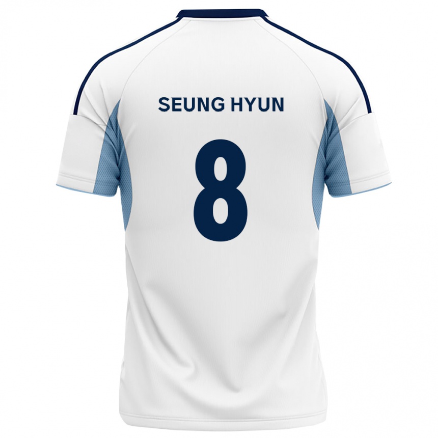 ילדים כדורגל Seung-Hyun Kim #8 כחול מלכותי לבן הרחק ג'רזי 2026/27