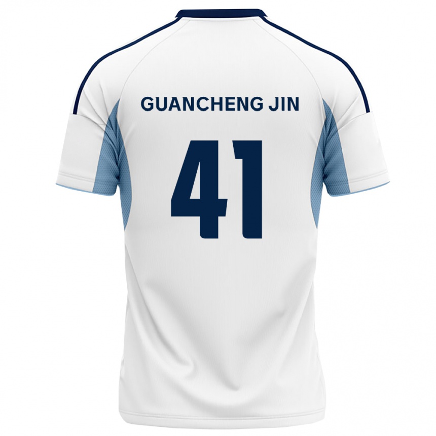ילדים כדורגל Guancheng Jin #41 כחול מלכותי לבן הרחק ג'רזי 2026/27