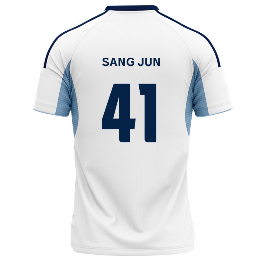 ילדים כדורגל Sang-Jun Park #41 כחול מלכותי לבן הרחק ג'רזי 2026/27