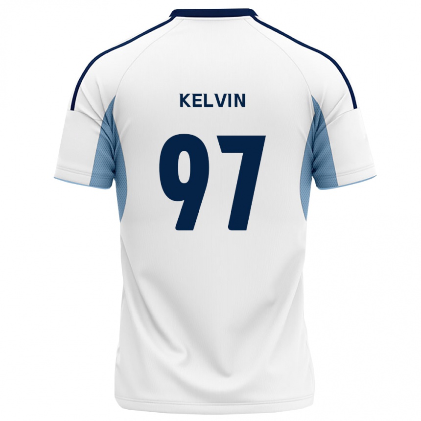 ילדים כדורגל Kelvin #97 כחול מלכותי לבן הרחק ג'רזי 2026/27