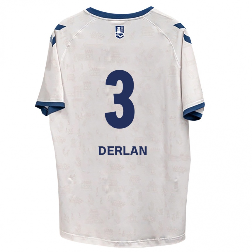 ילדים כדורגל Derlan #3 כחול מלכותי לבן הרחק ג'רזי 2026/27