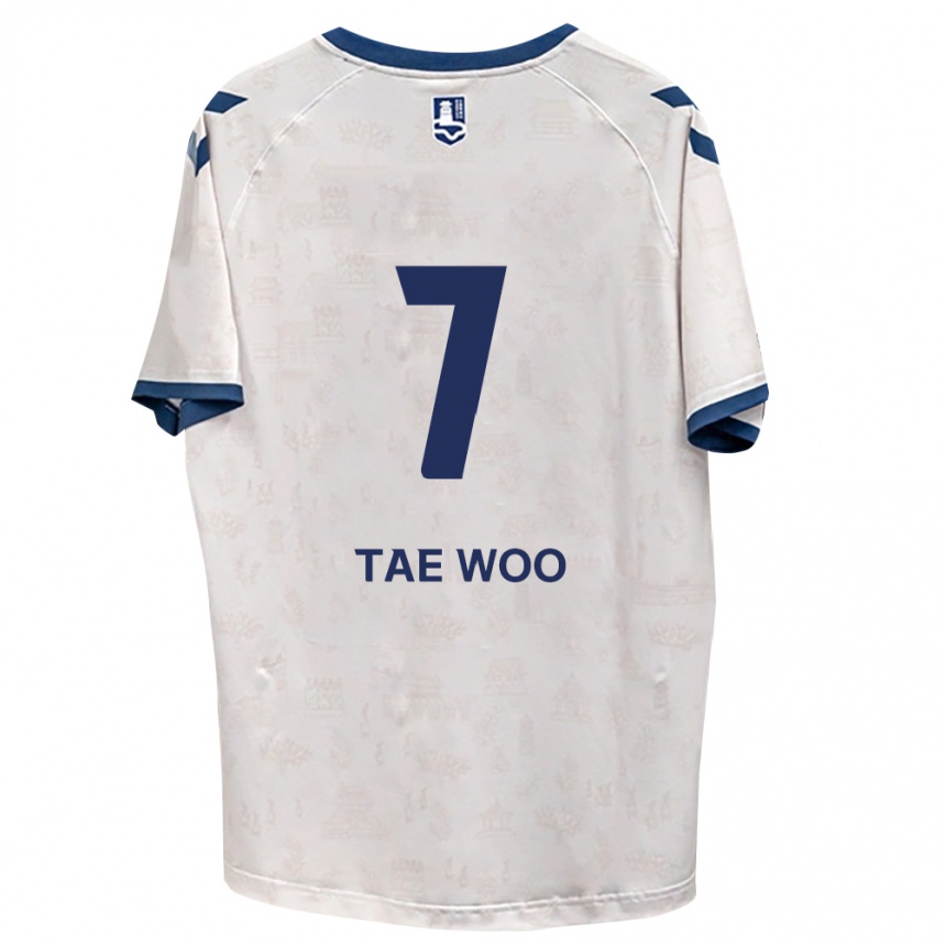 ילדים כדורגל Tae-Woo Kim #7 כחול מלכותי לבן הרחק ג'רזי 2026/27
