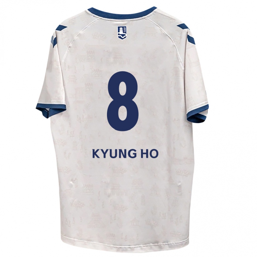 ילדים כדורגל Kyung-Ho Roh #8 כחול מלכותי לבן הרחק ג'רזי 2026/27