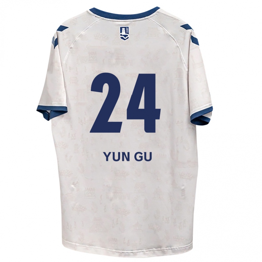 ילדים כדורגל Yun-Gu Gang #24 כחול מלכותי לבן הרחק ג'רזי 2026/27