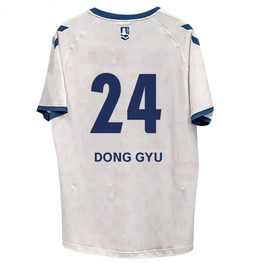 ילדים כדורגל Dong-Gyu Lee #24 כחול מלכותי לבן הרחק ג'רזי 2026/27