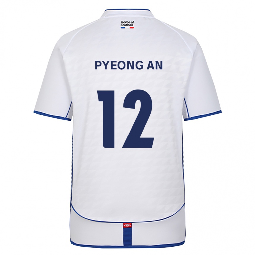 ילדים כדורגל Pyeong-An Lee #12 שחור לבן אדום הרחק ג'רזי 2026/27