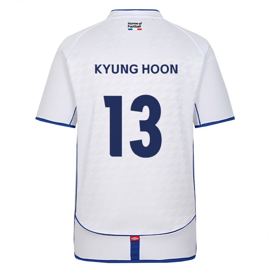 ילדים כדורגל Kyung-Hoon Park #13 שחור לבן אדום הרחק ג'רזי 2026/27