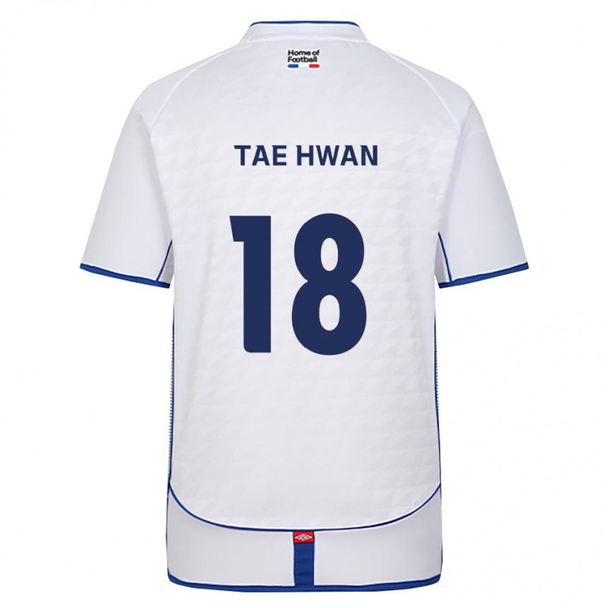ילדים כדורגל Tae-Hwan Jeong #18 שחור לבן אדום הרחק ג'רזי 2026/27