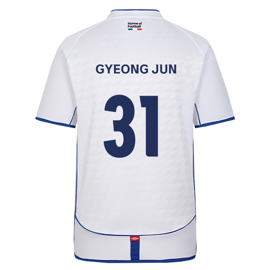 ילדים כדורגל Gyeong-Jun Lee #31 שחור לבן אדום הרחק ג'רזי 2026/27