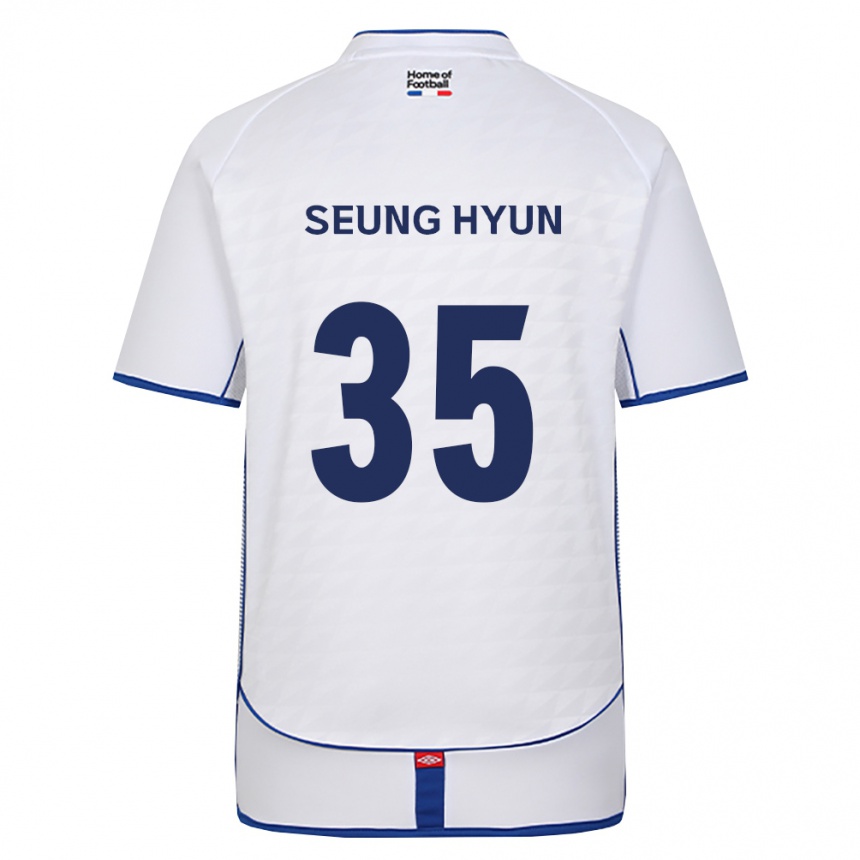 ילדים כדורגל Seung-Hyun Kim #35 שחור לבן אדום הרחק ג'רזי 2026/27