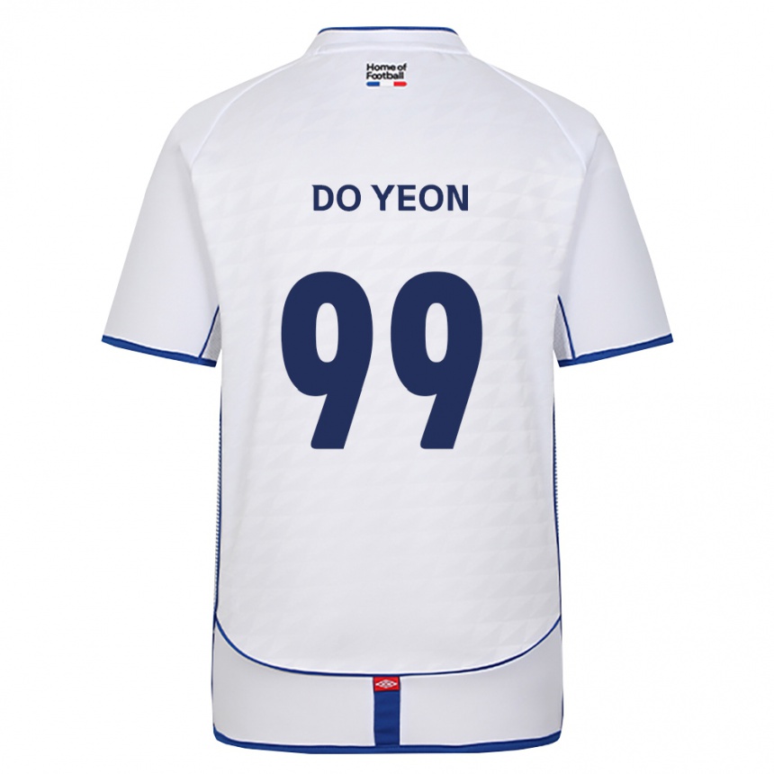 ילדים כדורגל Do-Yeon Kim #99 שחור לבן אדום הרחק ג'רזי 2026/27