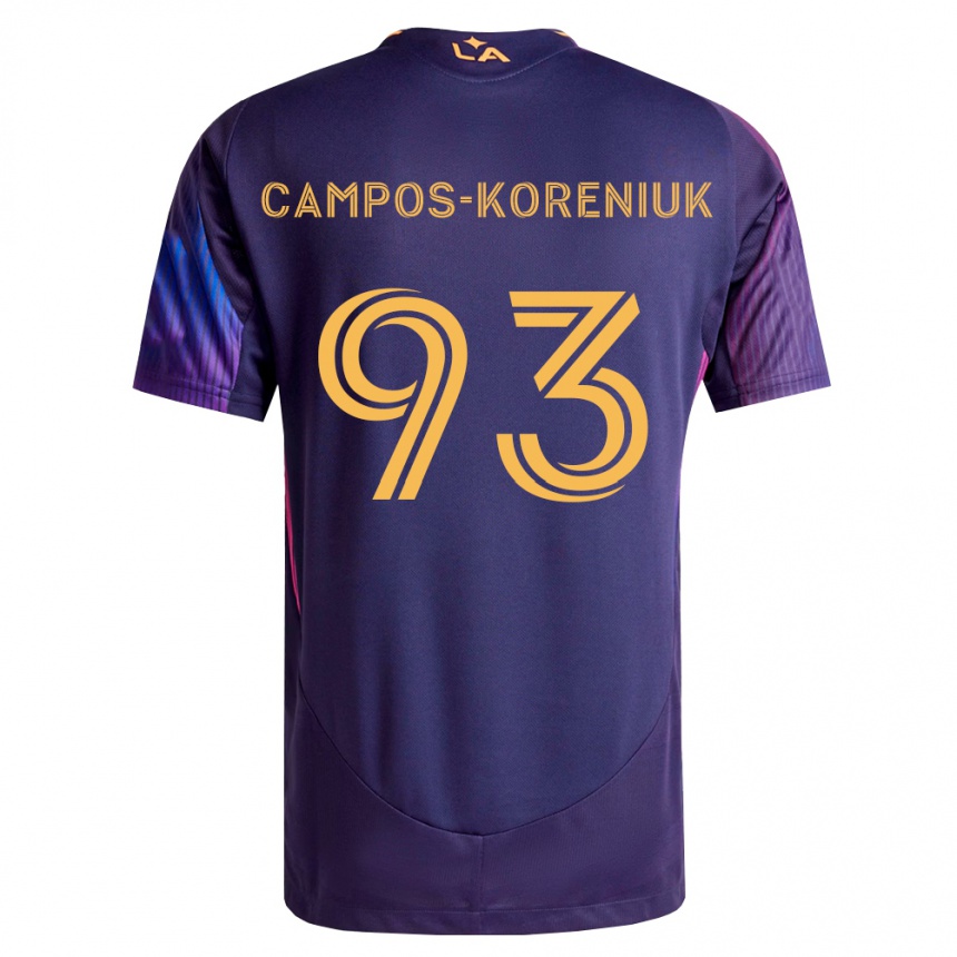 ילדים כדורגל K Campos-Koreniuk #93 סגול עמוק צהוב הרחק ג'רזי 2026/27