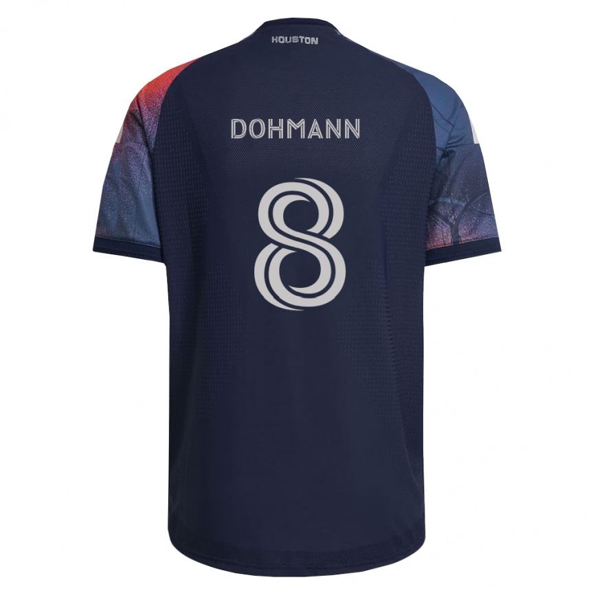 ילדים כדורגל Dohmann #8 כחול עמוק לבן כתום הרחק ג'רזי 2026/27