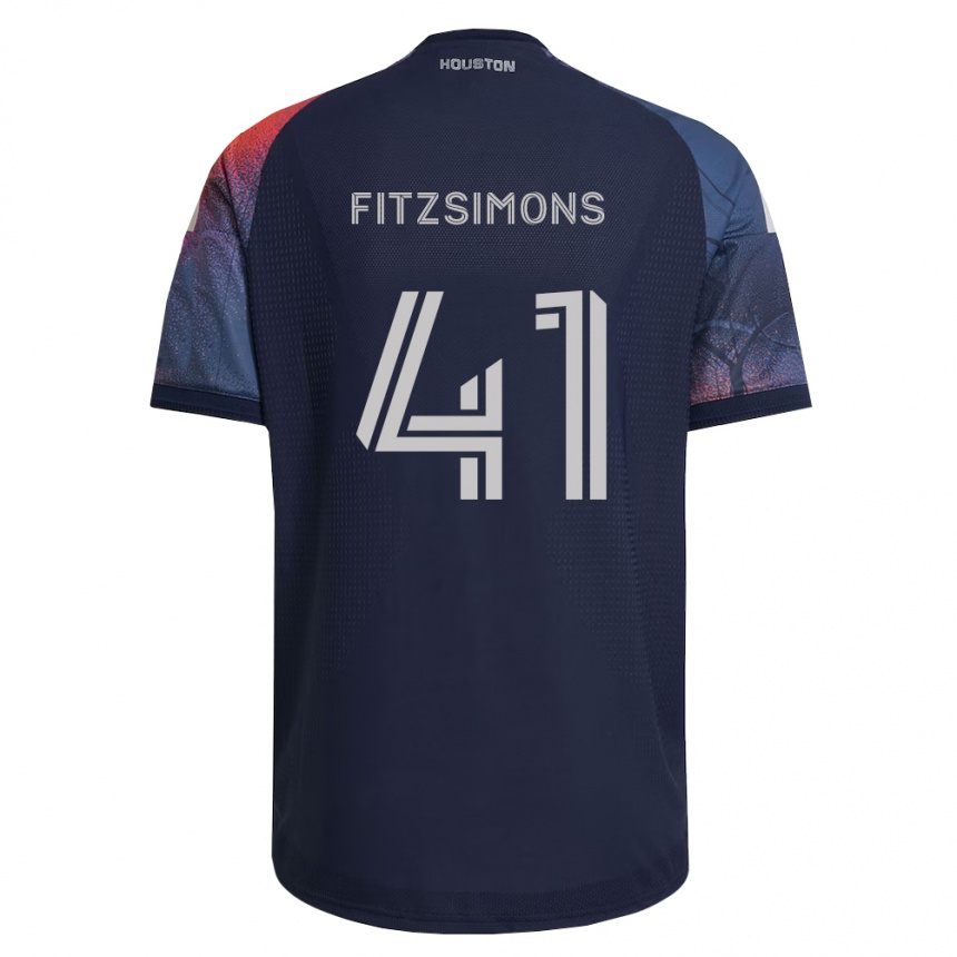 ילדים כדורגל Brogan Fitzsimons #41 כחול עמוק לבן כתום הרחק ג'רזי 2026/27