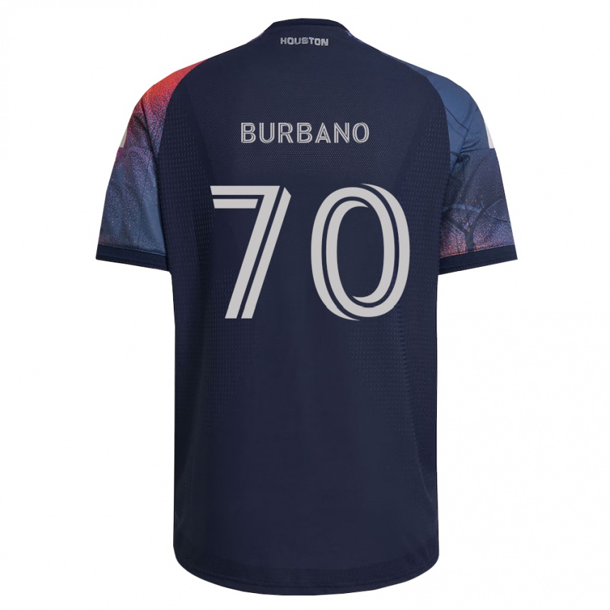 ילדים כדורגל Jordy Burbano #70 כחול עמוק לבן כתום הרחק ג'רזי 2026/27