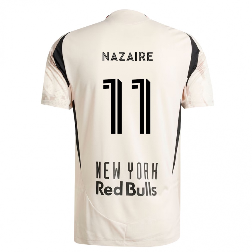 ילדים כדורגל Marcus Nazaire #11 לבן מחוץ לאדום שחור הרחק ג'רזי 2026/27