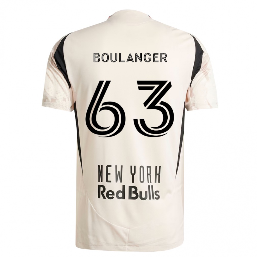 ילדים כדורגל Brady Boulanger #63 לבן מחוץ לאדום שחור הרחק ג'רזי 2026/27