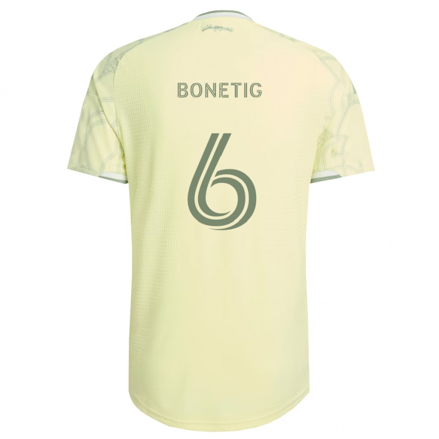 ילדים כדורגל Alex Bonetig #6 בז' לבן הרחק ג'רזי 2026/27