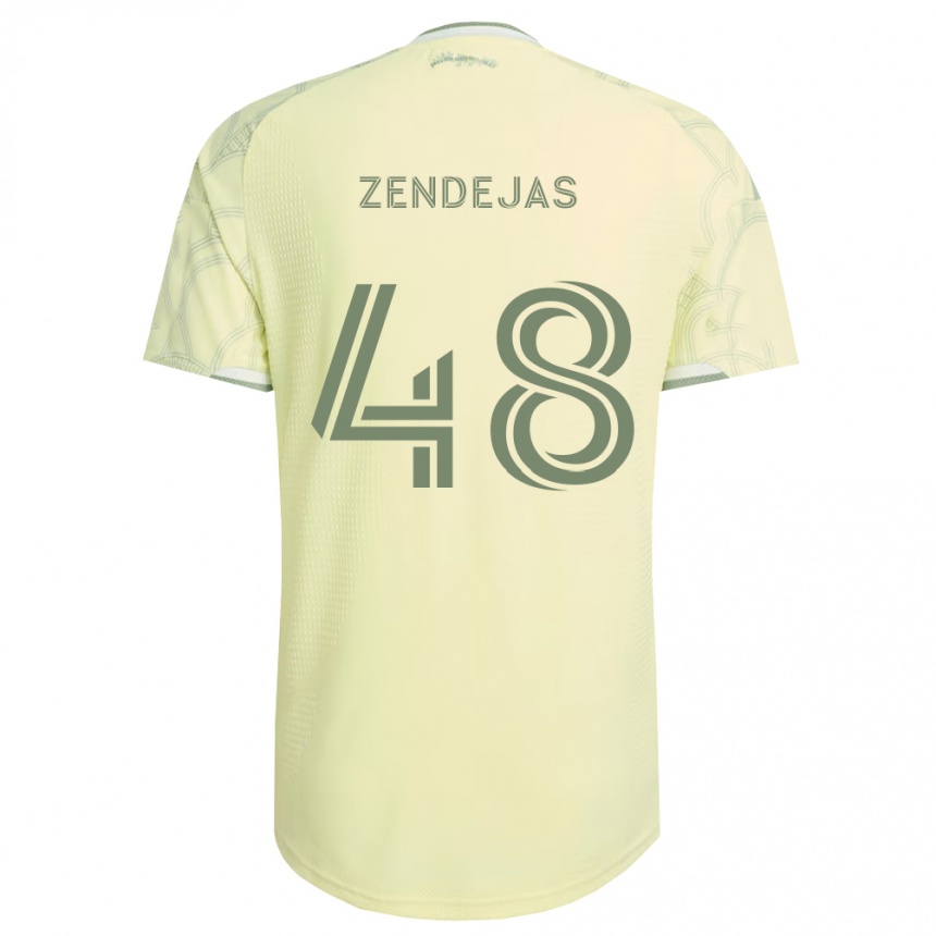 ילדים כדורגל Noah Zendejas #48 בז' לבן הרחק ג'רזי 2026/27