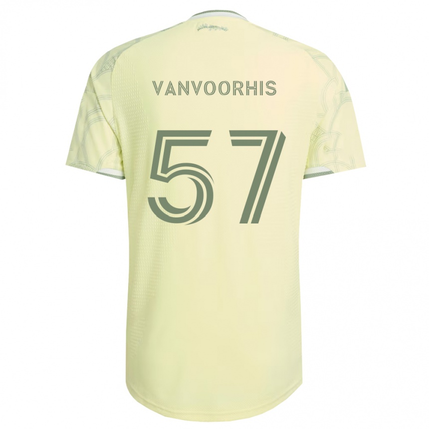 ילדים כדורגל Bryce Vanvoorhis #57 בז' לבן הרחק ג'רזי 2026/27