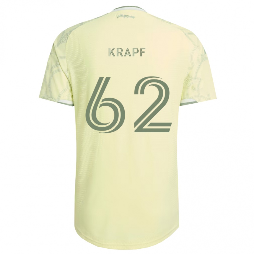 ילדים כדורגל Andrew Krapf #62 בז' לבן הרחק ג'רזי 2026/27